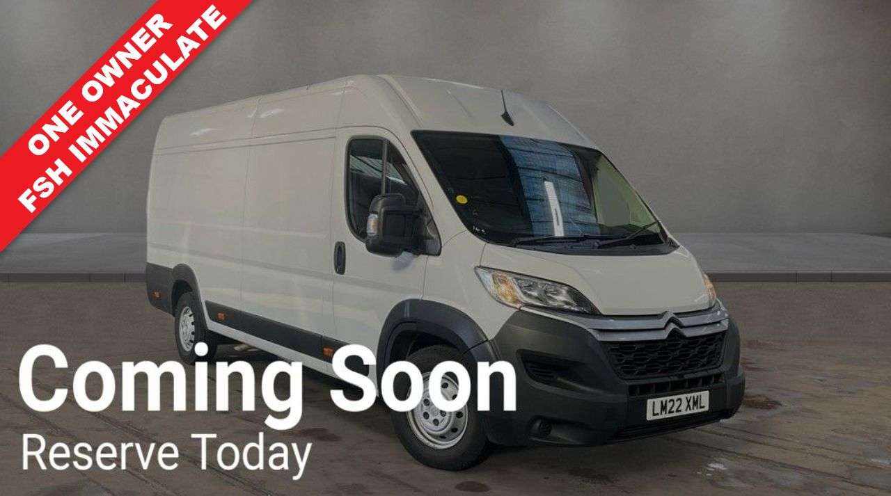 A 2022 CITROEN RELAY 2.2 BlueHDi 35 Enterprise L4 High Roof NO VAT NAV VAN Euro 6 (s/s) (Heavy) A 2022 CITROEN RELAY 2.2 BlueHDi 35 Enterprise L4 High Roof NO VAT NAV VAN Euro 6 (s/s) (Heavy)