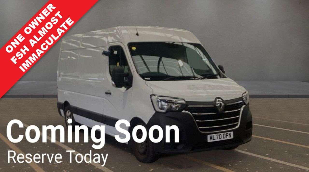 A 2020 RENAULT MASTER 2.3 dCi ENERGY 35 Business+ MWB Medium Roof L2 H2 NO VAT Euro 6 (s/s) (150 A 2020 RENAULT MASTER 2.3 dCi ENERGY 35 Business+ MWB Medium Roof L2 H2 NO VAT Euro 6 (s/s) (150
