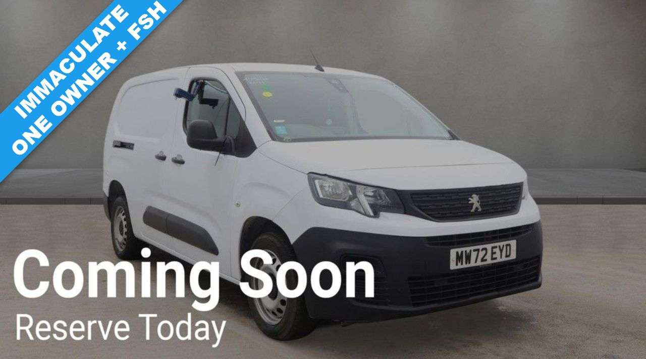 A 2023 PEUGEOT PARTNER 1.5 BlueHDi 850 Professional Premium 5 SEAT NO VAT LWB Euro 6 (s/s) (100 bh A 2023 PEUGEOT PARTNER 1.5 BlueHDi 850 Professional Premium 5 SEAT NO VAT LWB Euro 6 (s/s) (100 bh