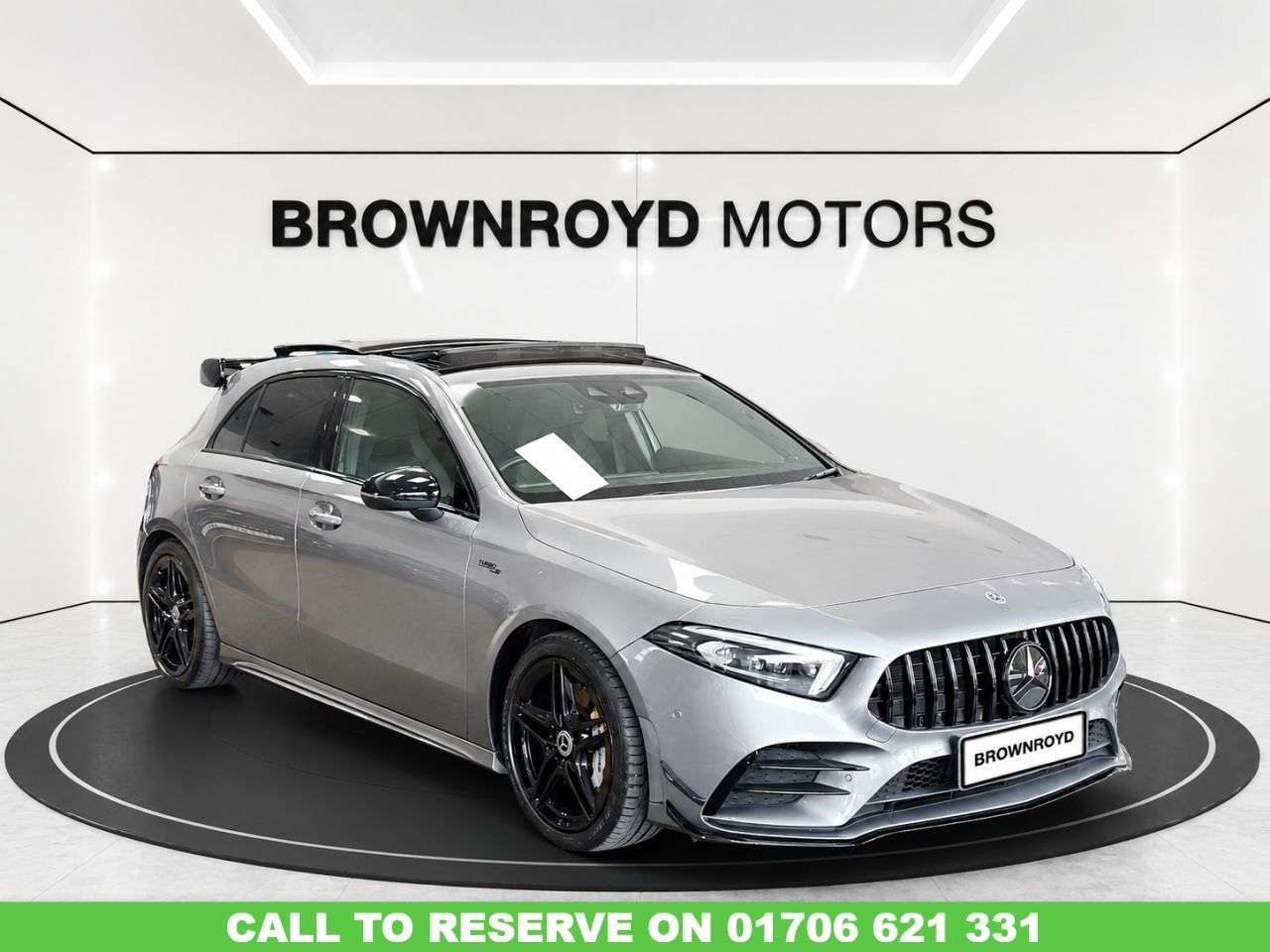 A 2019 MERCEDES-BENZ A CLASS 2.0 A35 AMG (Premium Plus) Hatchback 5dr Petrol SpdS DCT 4MATIC Euro 6 (s/s A 2019 MERCEDES-BENZ A CLASS 2.0 A35 AMG (Premium Plus) Hatchback 5dr Petrol SpdS DCT 4MATIC Euro 6 (s/s