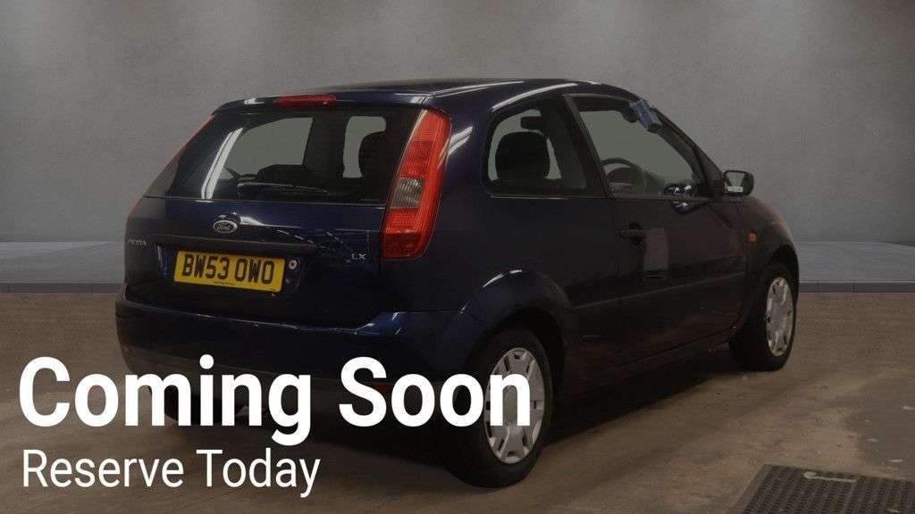 A 2004 FORD FIESTA 1.25 LX Hatchback 3dr Petrol Manual (155 g/km, 74 bhp) LOW MILEAGE A 2004 FORD FIESTA 1.25 LX Hatchback 3dr Petrol Manual (155 g/km, 74 bhp) LOW MILEAGE