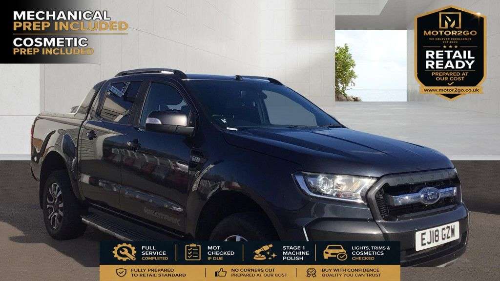 A 2018 FORD RANGER 3.2 TDCi Wildtrak Pickup Double Cab 4dr Diesel Auto 4WD Euro 5 (200 ps) FSH A 2018 FORD RANGER 3.2 TDCi Wildtrak Pickup Double Cab 4dr Diesel Auto 4WD Euro 5 (200 ps) FSH