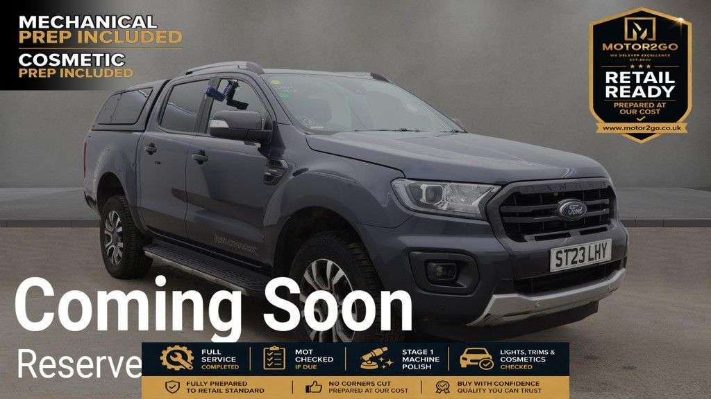 A 2023 FORD RANGER 2.0 EcoBlue Wildtrak Pickup Double Cab 4dr Diesel Auto 4WD Euro 6 (s/s) (21 A 2023 FORD RANGER 2.0 EcoBlue Wildtrak Pickup Double Cab 4dr Diesel Auto 4WD Euro 6 (s/s) (21