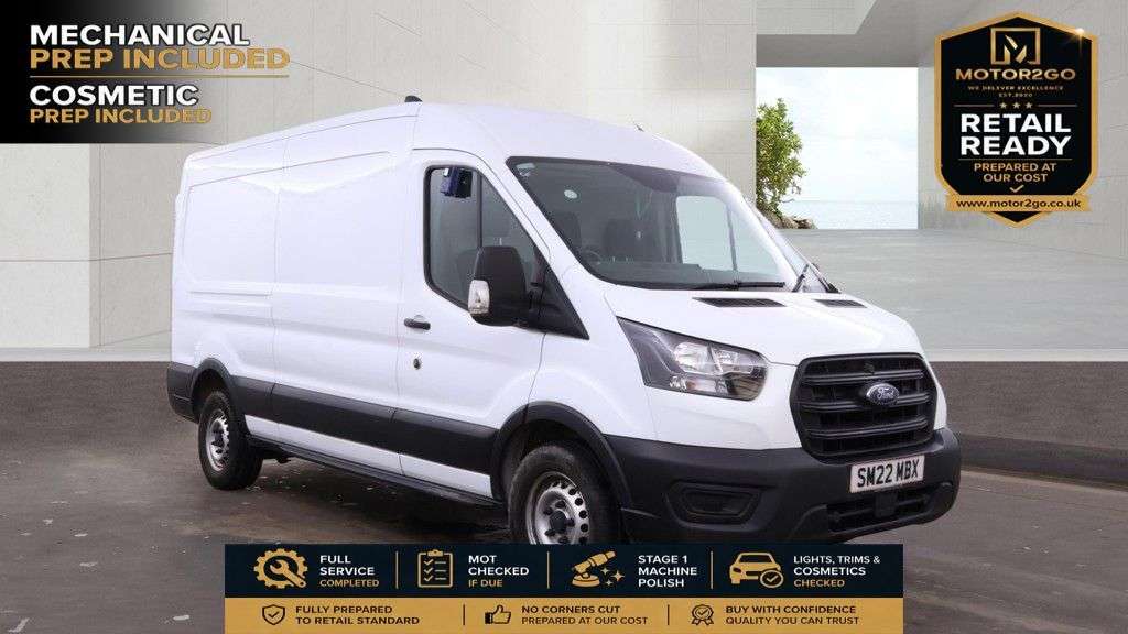 A 2022 FORD TRANSIT 2.0 350 EcoBlue Leader Panel Van 5dr Diesel Manual FWD L3 H2 Euro 6 (s/s) ( A 2022 FORD TRANSIT 2.0 350 EcoBlue Leader Panel Van 5dr Diesel Manual FWD L3 H2 Euro 6 (s/s) (