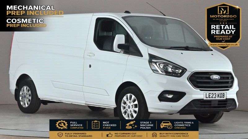A 2023 FORD TRANSIT CUSTOM 2.0 320 EcoBlue Limited Panel Van 5dr Diesel Manual L2 H1 Euro 6 (s/s) (130 A 2023 FORD TRANSIT CUSTOM 2.0 320 EcoBlue Limited Panel Van 5dr Diesel Manual L2 H1 Euro 6 (s/s) (130