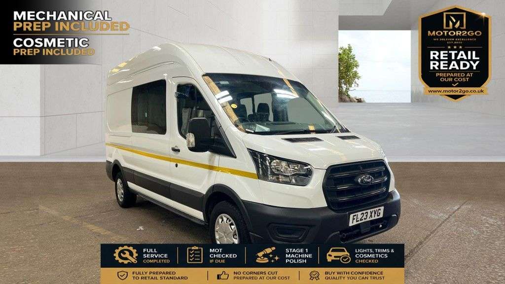 A 2023 FORD TRANSIT 2.0 350 EcoBlue Leader Crew Van Double Cab 6dr Diesel Manual RWD L3 H3 Euro A 2023 FORD TRANSIT 2.0 350 EcoBlue Leader Crew Van Double Cab 6dr Diesel Manual RWD L3 H3 Euro