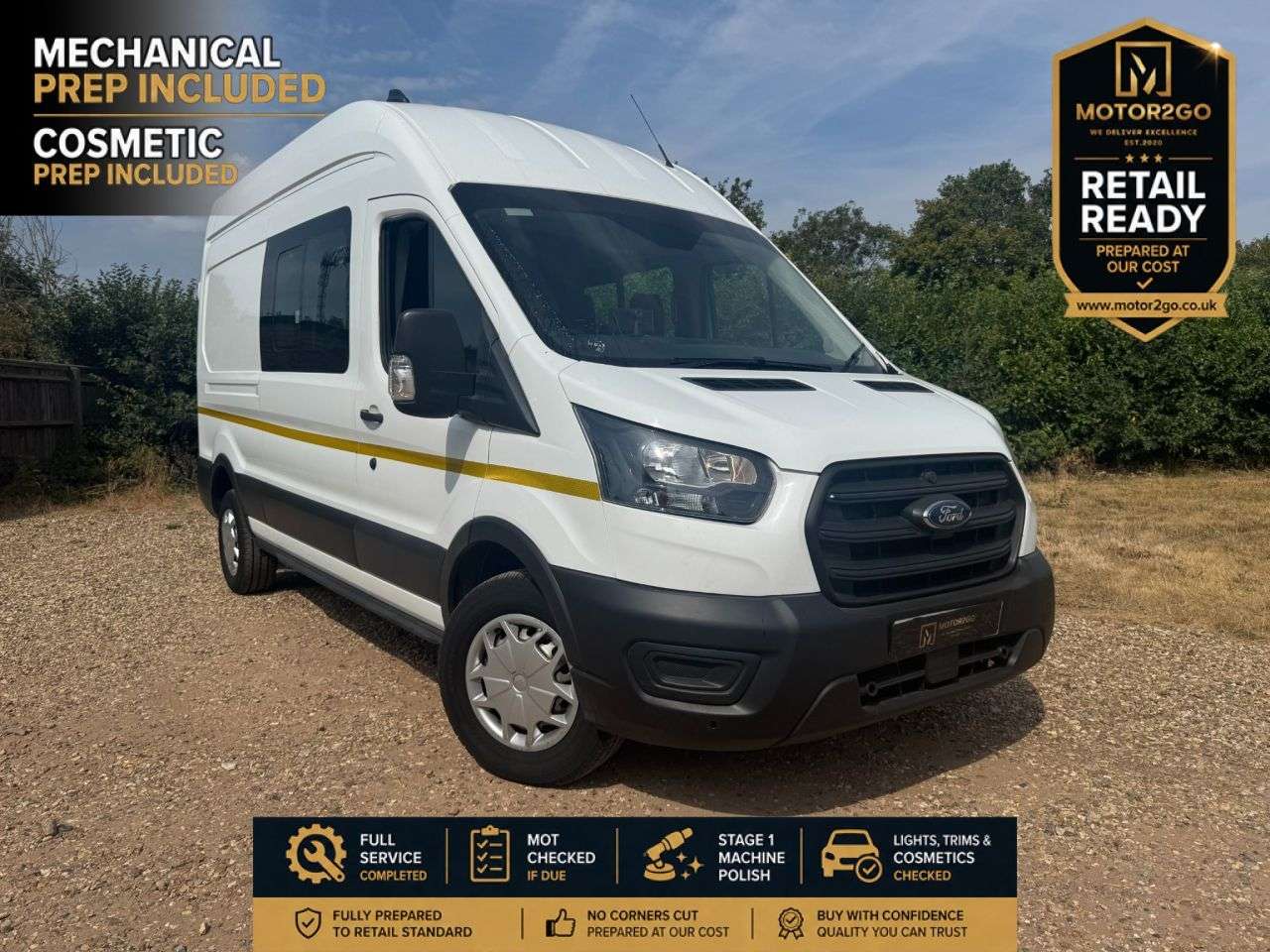 A 2023 FORD TRANSIT 2.0 350 EcoBlue Leader Crew Van Double Cab 6dr Diesel Manual RWD L3 H3 Euro A 2023 FORD TRANSIT 2.0 350 EcoBlue Leader Crew Van Double Cab 6dr Diesel Manual RWD L3 H3 Euro