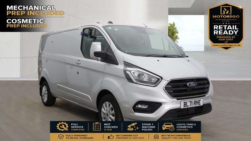 A 2021 FORD TRANSIT CUSTOM 2.0 300 EcoBlue Limited Panel Van 5dr Diesel Auto L2 H1 Euro 6 (s/s) (130 p A 2021 FORD TRANSIT CUSTOM 2.0 300 EcoBlue Limited Panel Van 5dr Diesel Auto L2 H1 Euro 6 (s/s) (130 p