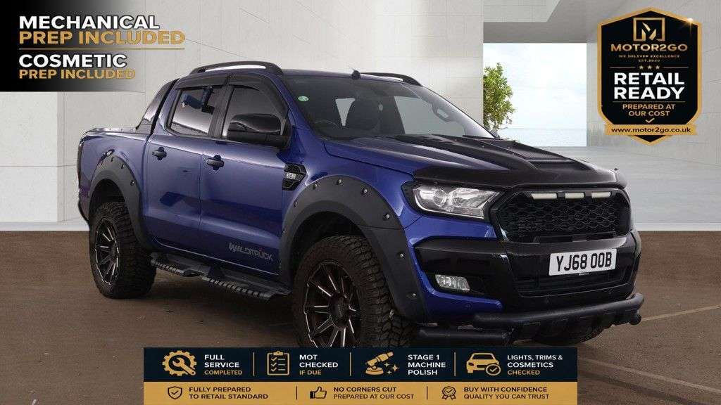 A 2018 FORD RANGER 3.2 TDCi Wildtrak Pickup Double Cab 4dr Diesel Auto 4WD Euro 5 (200 ps) RAR A 2018 FORD RANGER 3.2 TDCi Wildtrak Pickup Double Cab 4dr Diesel Auto 4WD Euro 5 (200 ps) RAR