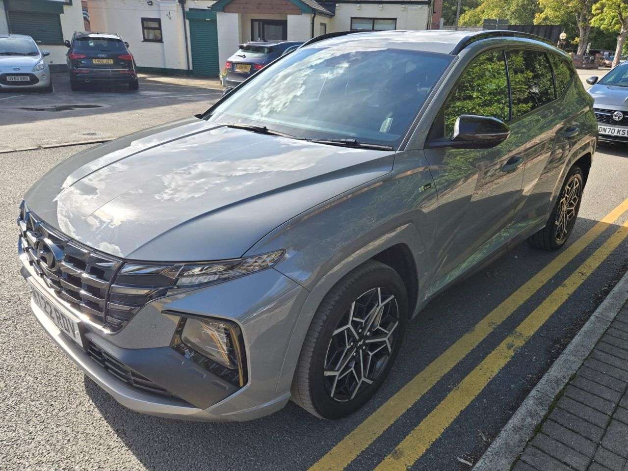 A 2022 HYUNDAI TUCSON 1.6 h T-GDi N Line SUV 5dr Petrol Hybrid Auto Euro 6 (s/s) (230 ps) A 2022 HYUNDAI TUCSON 1.6 h T-GDi N Line SUV 5dr Petrol Hybrid Auto Euro 6 (s/s) (230 ps)