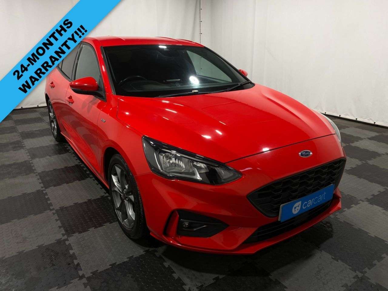 A 2018 FORD FOCUS 1.0T EcoBoost ST-Line Hatchback 5dr Petrol Manual Euro 6 (s/s) (125 ps) (Ra A 2018 FORD FOCUS 1.0T EcoBoost ST-Line Hatchback 5dr Petrol Manual Euro 6 (s/s) (125 ps) (Ra