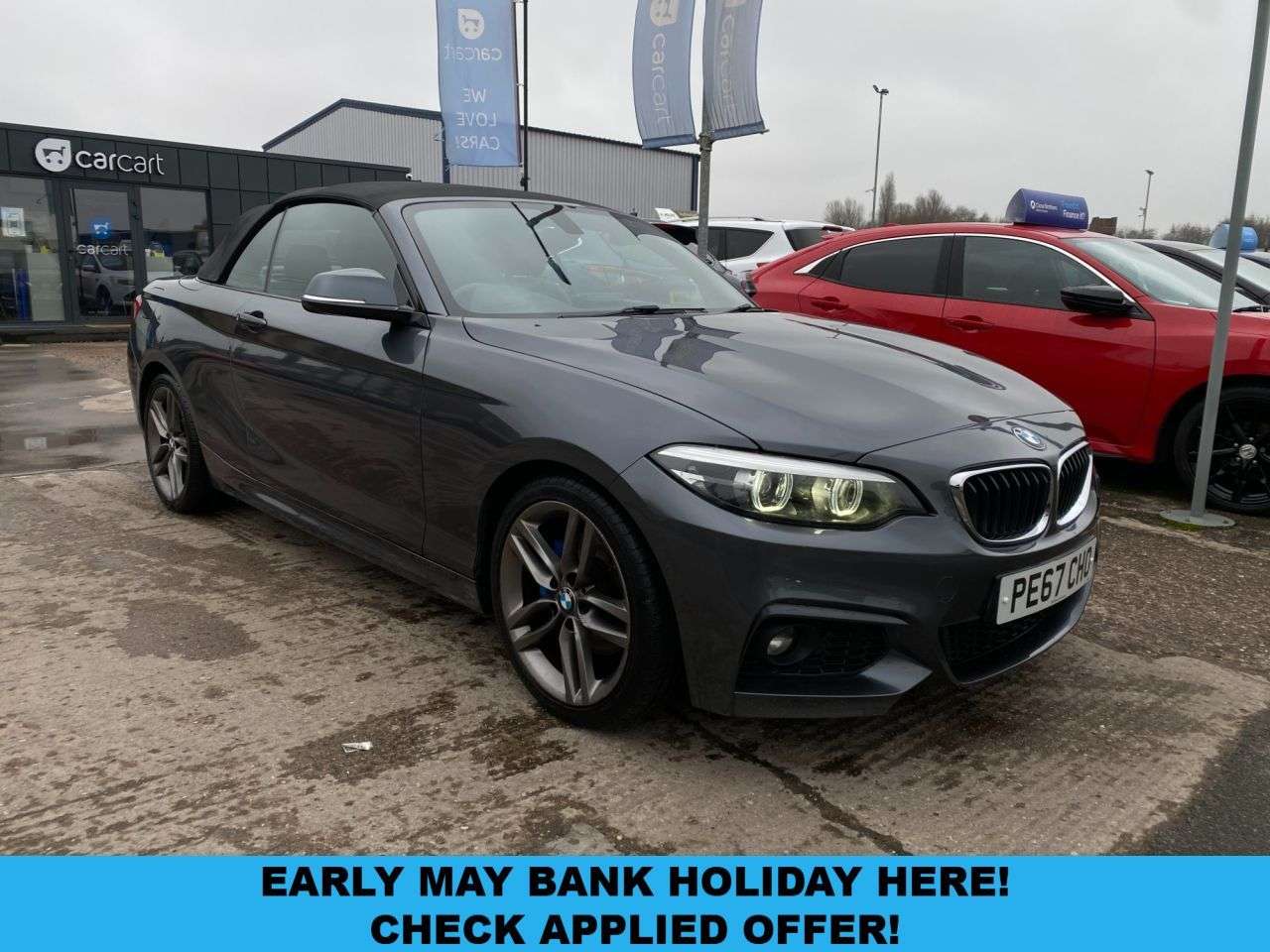 A 2017 BMW 2 SERIES 2.0 220d M Sport Convertible 2dr Diesel Auto Euro 6 (s/s) (190 ps) (Rates s A 2017 BMW 2 SERIES 2.0 220d M Sport Convertible 2dr Diesel Auto Euro 6 (s/s) (190 ps) (Rates s