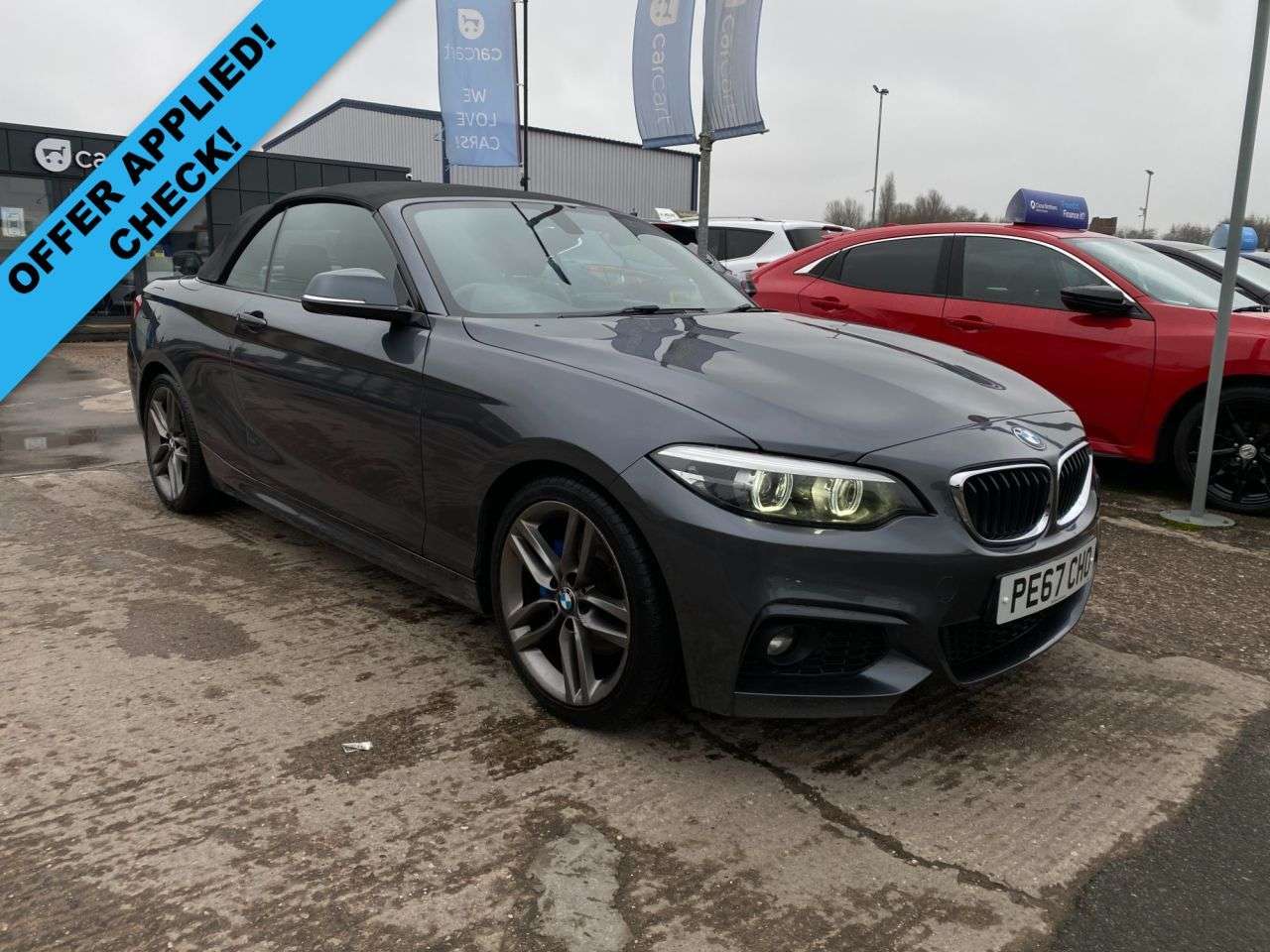 A 2017 BMW 2 SERIES 2.0 220d M Sport Convertible 2dr Diesel Auto Euro 6 (s/s) (190 ps) (Rates s A 2017 BMW 2 SERIES 2.0 220d M Sport Convertible 2dr Diesel Auto Euro 6 (s/s) (190 ps) (Rates s