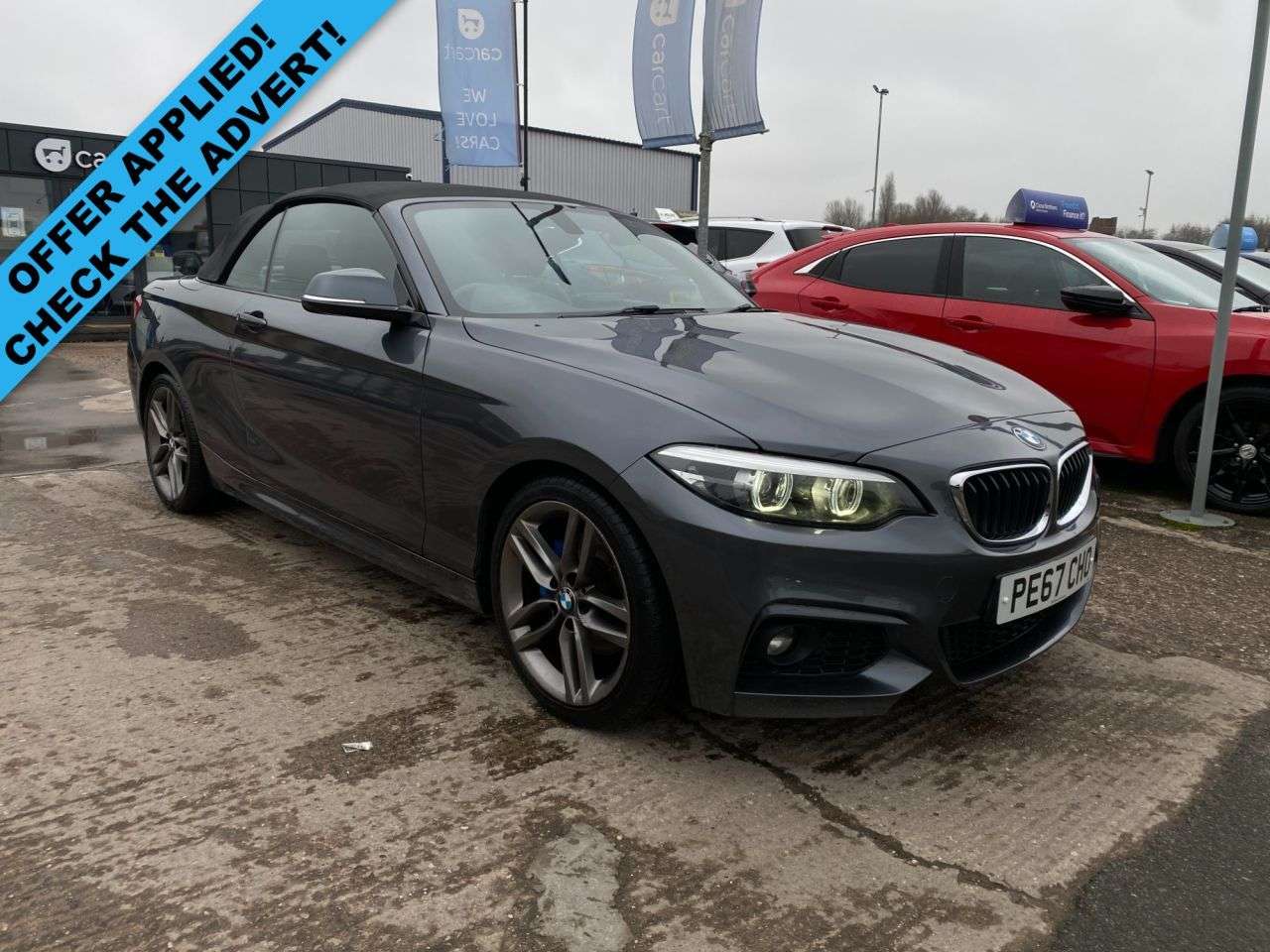 A 2017 BMW 2 SERIES 2.0 220d M Sport Convertible 2dr Diesel Auto Euro 6 (s/s) (190 ps) (Rates s A 2017 BMW 2 SERIES 2.0 220d M Sport Convertible 2dr Diesel Auto Euro 6 (s/s) (190 ps) (Rates s