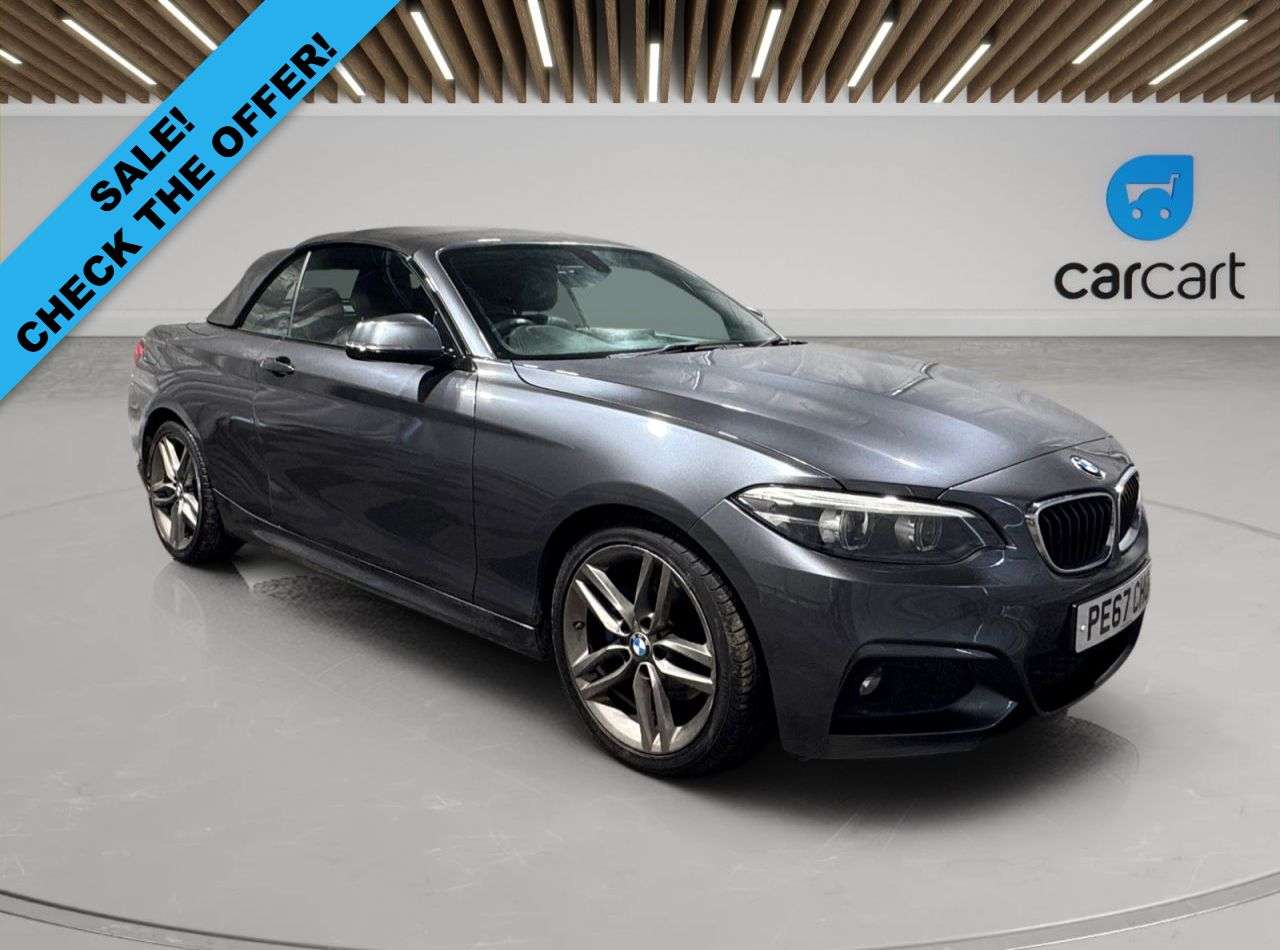 A 2017 BMW 2 SERIES 2.0 220d M Sport Convertible 2dr Diesel Auto Euro 6 (s/s) (190 ps) (Rates s A 2017 BMW 2 SERIES 2.0 220d M Sport Convertible 2dr Diesel Auto Euro 6 (s/s) (190 ps) (Rates s