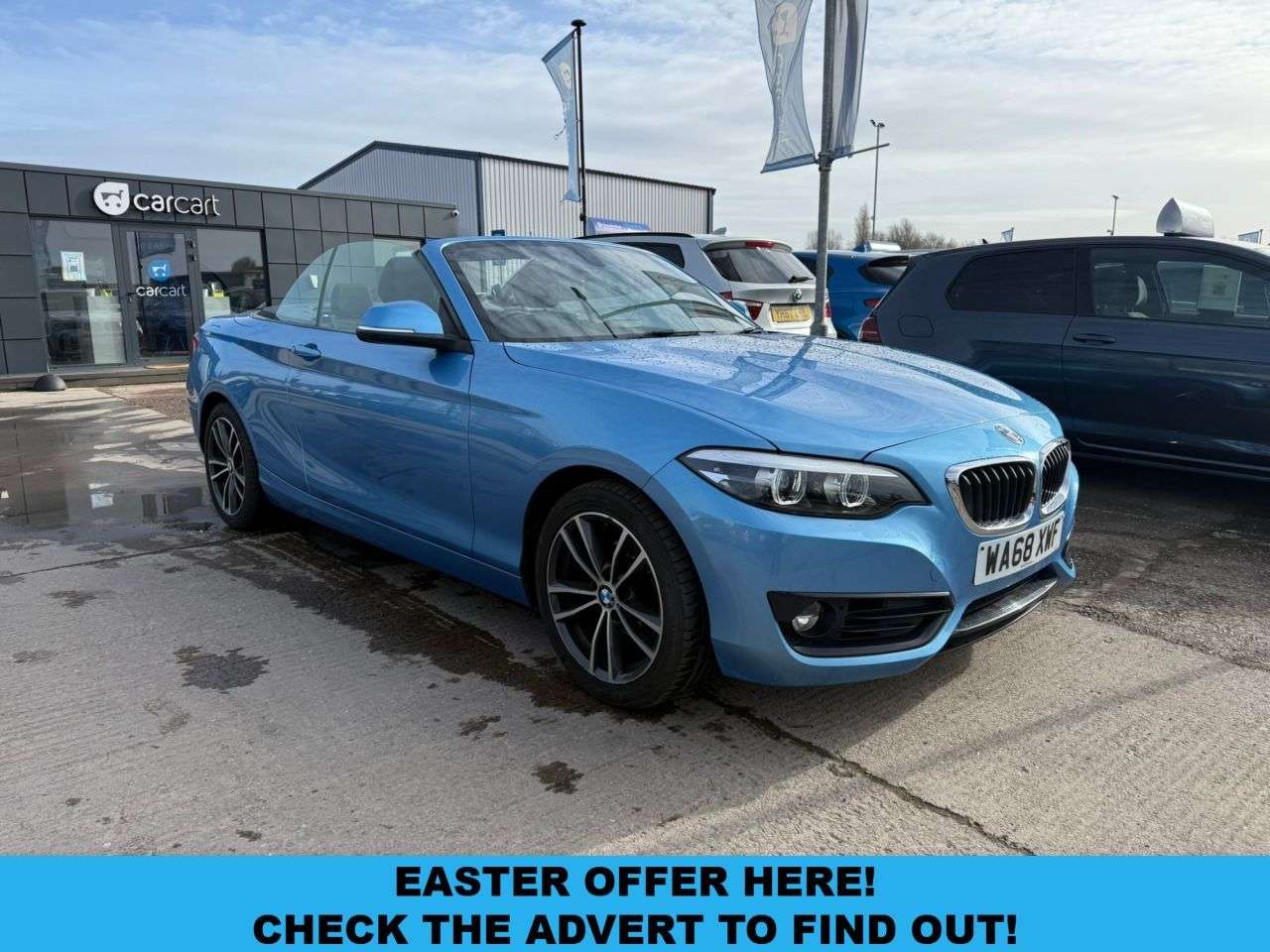 A 2018 BMW 2 SERIES 1.5 218i Sport Convertible 2dr Petrol Manual Euro 6 (s/s) (136 ps) (Rates s A 2018 BMW 2 SERIES 1.5 218i Sport Convertible 2dr Petrol Manual Euro 6 (s/s) (136 ps) (Rates s