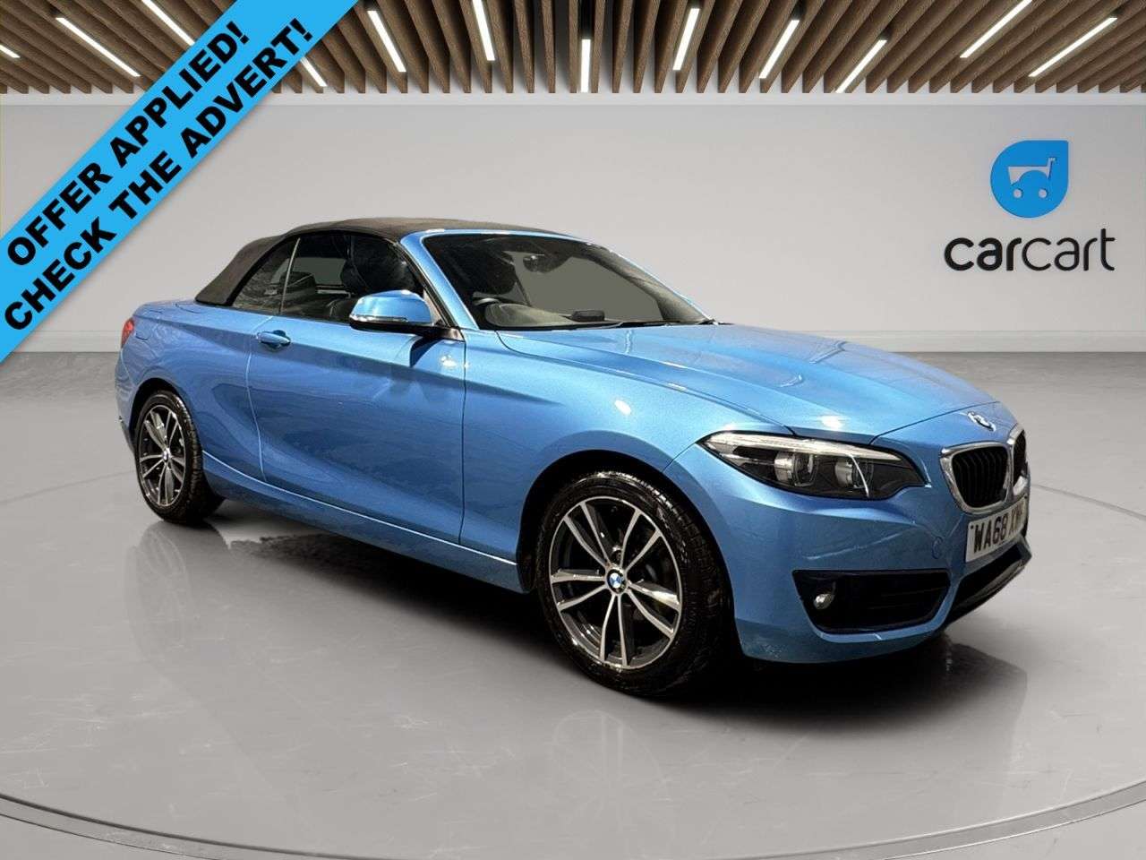 A 2018 BMW 2 SERIES 1.5 218i Sport Convertible 2dr Petrol Manual Euro 6 (s/s) (136 ps) (Rates s A 2018 BMW 2 SERIES 1.5 218i Sport Convertible 2dr Petrol Manual Euro 6 (s/s) (136 ps) (Rates s