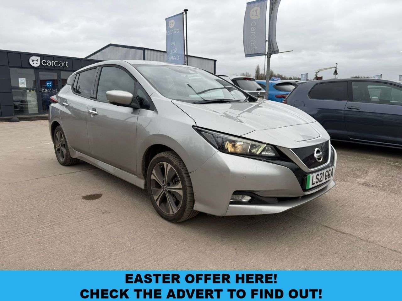 A 2021 NISSAN LEAF 62kWh e+ N-Connecta Hatchback 5dr Electric Auto (217 ps) (Rates starting as A 2021 NISSAN LEAF 62kWh e+ N-Connecta Hatchback 5dr Electric Auto (217 ps) (Rates starting as