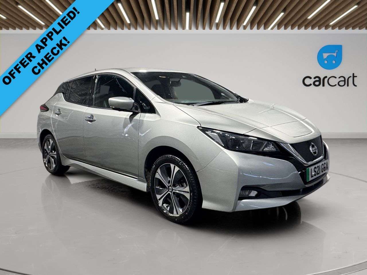 A 2021 NISSAN LEAF 62kWh e+ N-Connecta Hatchback 5dr Electric Auto (217 ps) (Rates starting as A 2021 NISSAN LEAF 62kWh e+ N-Connecta Hatchback 5dr Electric Auto (217 ps) (Rates starting as