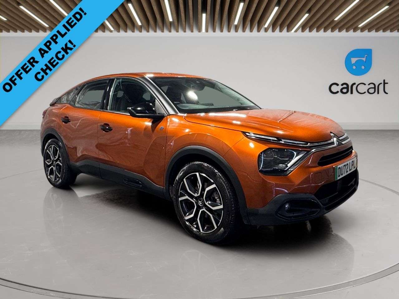 A 2022 CITROEN E-C4 50kWh Sense Plus Hatchback 5dr Electric Auto (136 ps) (Rates starting as lo A 2022 CITROEN E-C4 50kWh Sense Plus Hatchback 5dr Electric Auto (136 ps) (Rates starting as lo