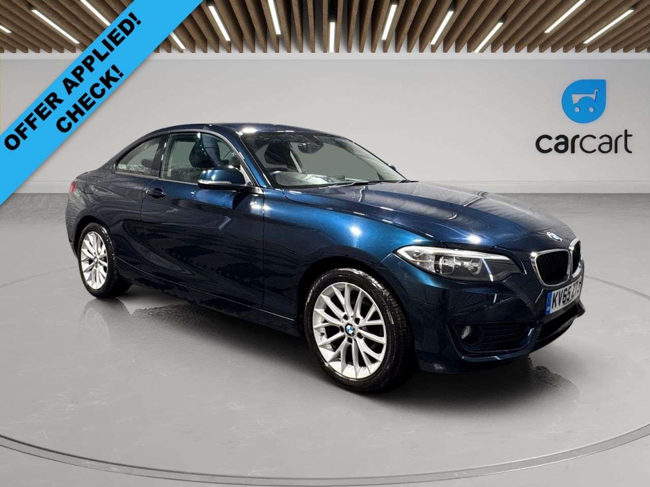 A 2015 BMW 2 SERIES 2.0 218d SE Coupe 2dr Diesel Manual Euro 6 (s/s) (150 ps) (Rates starting a A 2015 BMW 2 SERIES 2.0 218d SE Coupe 2dr Diesel Manual Euro 6 (s/s) (150 ps) (Rates starting a