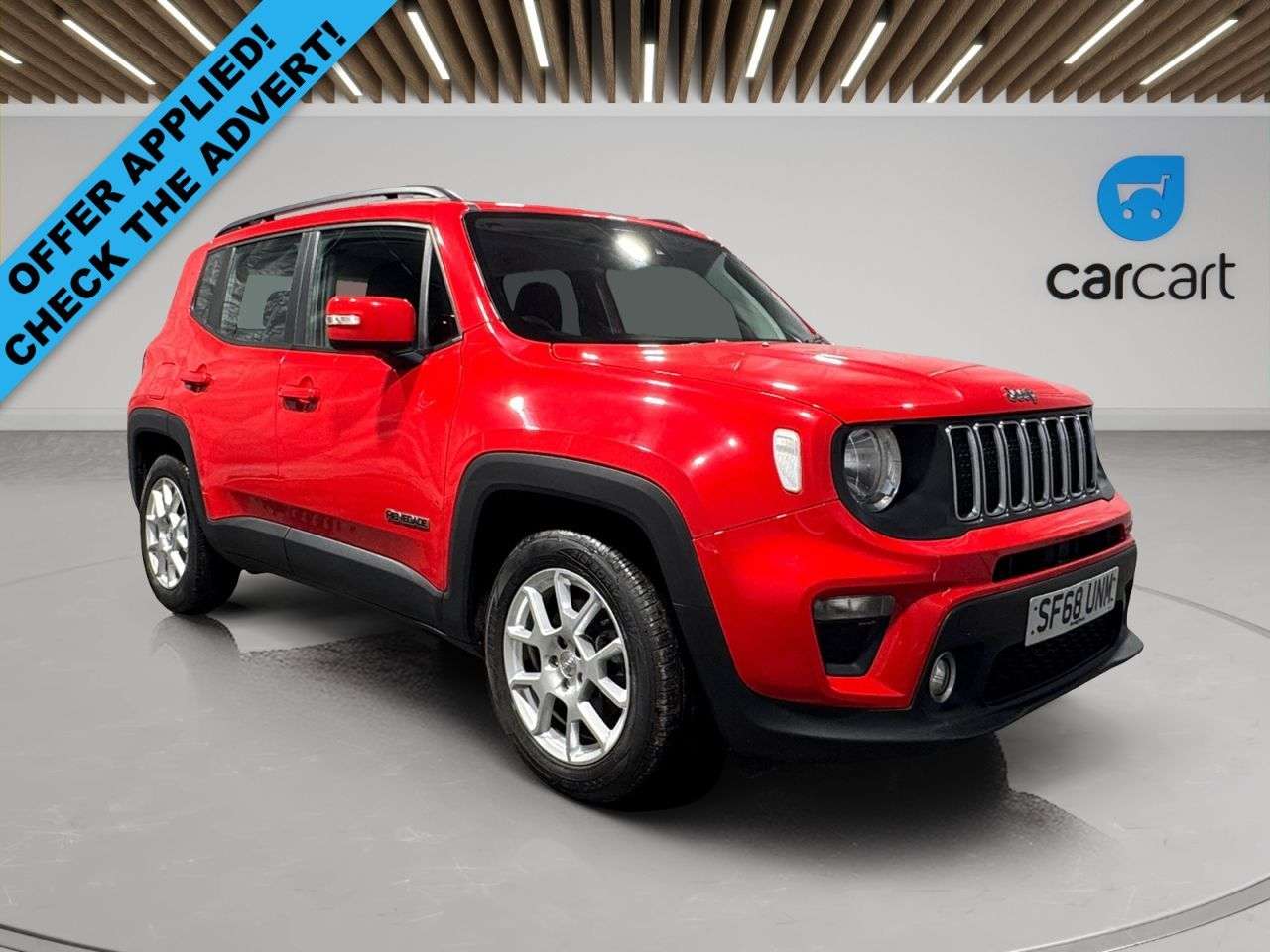 A 2018 JEEP RENEGADE 1.0 GSE T3 Longitude SUV 5dr Petrol Manual Euro 6 (s/s) (120 ps) (Rates sta A 2018 JEEP RENEGADE 1.0 GSE T3 Longitude SUV 5dr Petrol Manual Euro 6 (s/s) (120 ps) (Rates sta