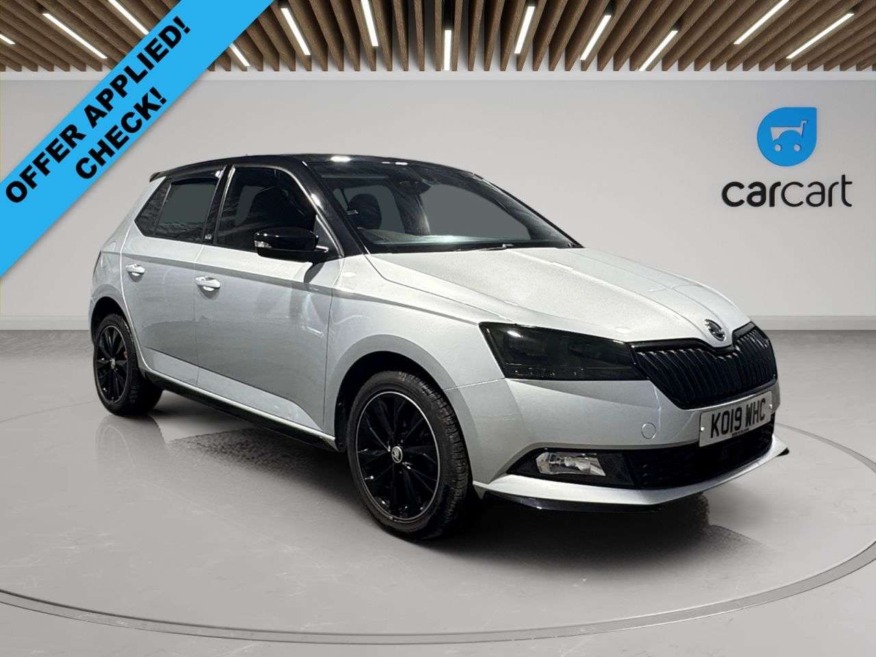 A 2019 SKODA FABIA 1.0 TSI Monte Carlo Hatchback 5dr Petrol DSG Euro 6 (s/s) (110 ps) (Rates s A 2019 SKODA FABIA 1.0 TSI Monte Carlo Hatchback 5dr Petrol DSG Euro 6 (s/s) (110 ps) (Rates s
