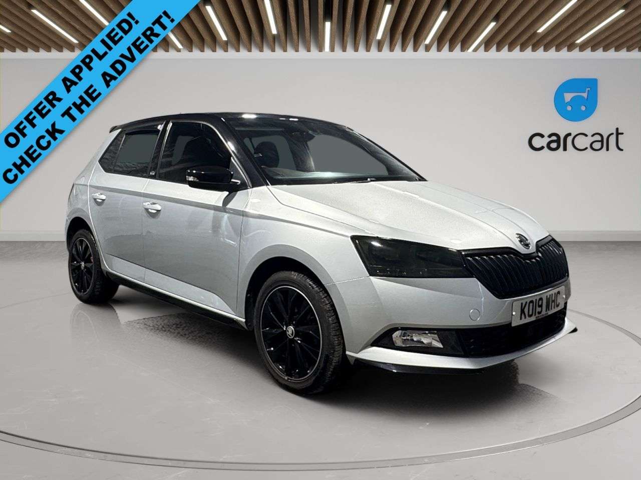 A 2019 SKODA FABIA 1.0 TSI Monte Carlo Hatchback 5dr Petrol DSG Euro 6 (s/s) (110 ps) (Rates s A 2019 SKODA FABIA 1.0 TSI Monte Carlo Hatchback 5dr Petrol DSG Euro 6 (s/s) (110 ps) (Rates s