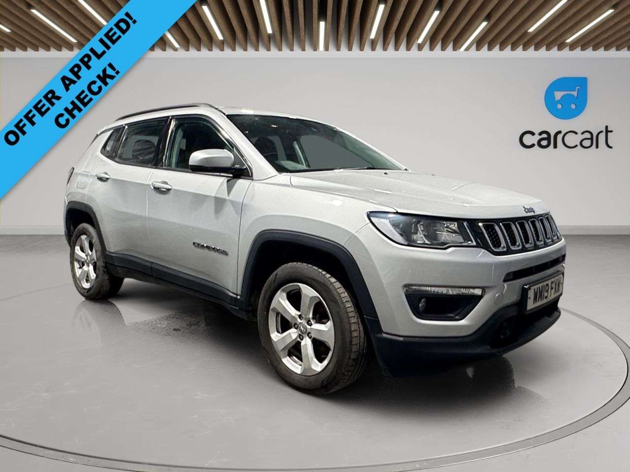 A 2019 JEEP COMPASS 2.0 MultiJetII Longitude SUV 5dr Diesel Manual 4WD Euro 6 (s/s) (140 ps) (R A 2019 JEEP COMPASS 2.0 MultiJetII Longitude SUV 5dr Diesel Manual 4WD Euro 6 (s/s) (140 ps) (R