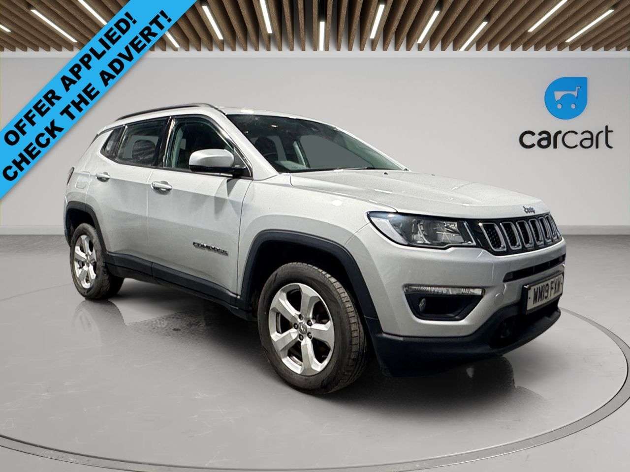 A 2019 JEEP COMPASS 2.0 MultiJetII Longitude SUV 5dr Diesel Manual 4WD Euro 6 (s/s) (140 ps) (R A 2019 JEEP COMPASS 2.0 MultiJetII Longitude SUV 5dr Diesel Manual 4WD Euro 6 (s/s) (140 ps) (R