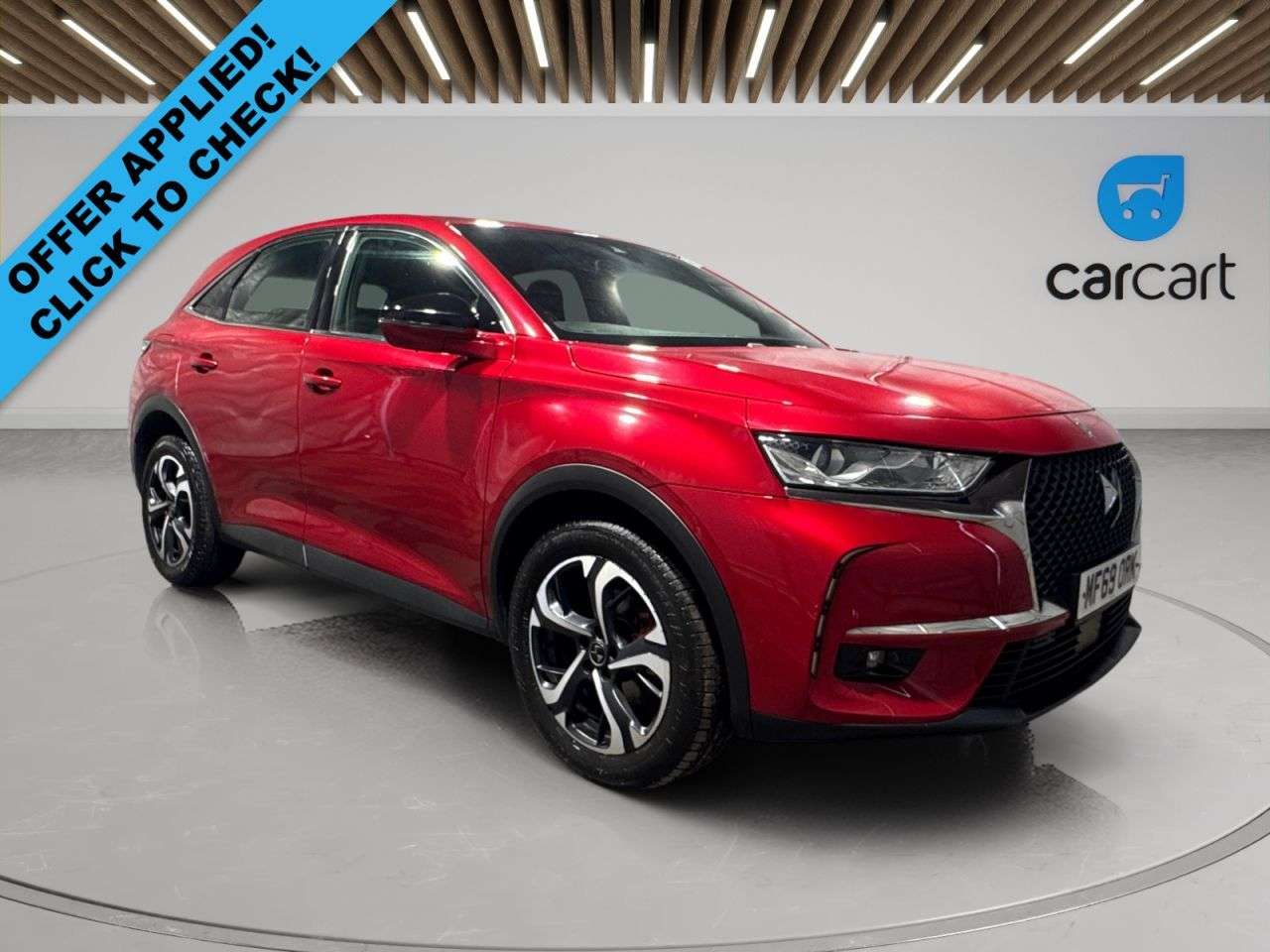 A 2019 DS AUTOMOBILES DS 7 CROSSBACK 1.5 BlueHDi Elegance Crossback 5dr Diesel Manual Euro 6 (s/s) (130 ps) (Rat A 2019 DS AUTOMOBILES DS 7 CROSSBACK 1.5 BlueHDi Elegance Crossback 5dr Diesel Manual Euro 6 (s/s) (130 ps) (Rat