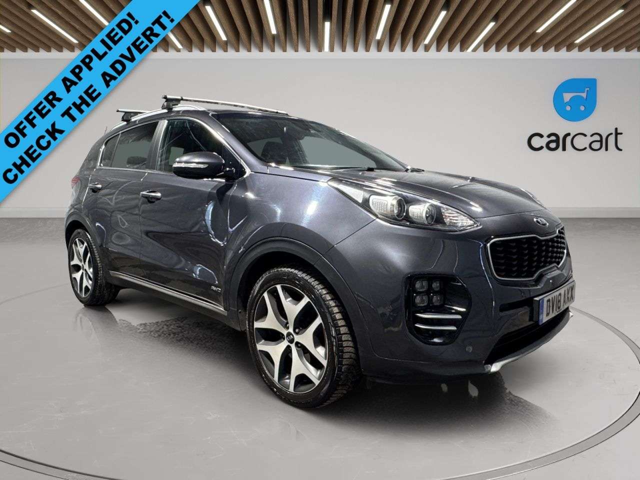 A 2018 KIA SPORTAGE 1.6 T-GDi GT-Line SUV 5dr Petrol Manual AWD Euro 6 (174 bhp) (Rates startin A 2018 KIA SPORTAGE 1.6 T-GDi GT-Line SUV 5dr Petrol Manual AWD Euro 6 (174 bhp) (Rates startin