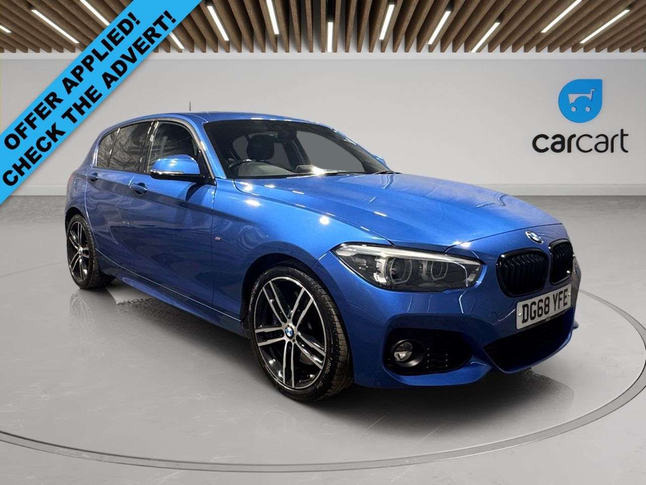 A 2018 BMW 1 SERIES 1.5 118i M Sport Shadow Edition Hatchback 5dr Petrol Manual Euro 6 (s/s) (1 A 2018 BMW 1 SERIES 1.5 118i M Sport Shadow Edition Hatchback 5dr Petrol Manual Euro 6 (s/s) (1