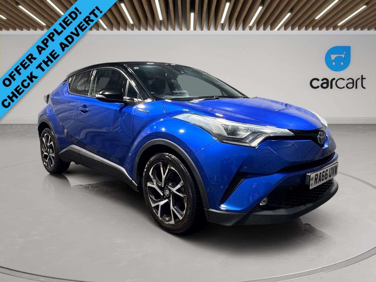 A 2017 TOYOTA C-HR 1.8 VVT-h Dynamic SUV 5dr Petrol Hybrid CVT Euro 6 (s/s) (122 ps) (Rates st A 2017 TOYOTA C-HR 1.8 VVT-h Dynamic SUV 5dr Petrol Hybrid CVT Euro 6 (s/s) (122 ps) (Rates st