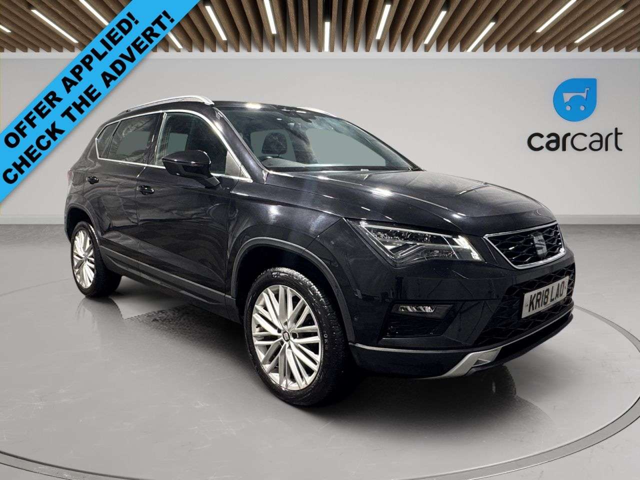 A 2018 SEAT ATECA 1.4 EcoTSI XCELLENCE SUV 5dr Petrol DSG Euro 6 (s/s) (150 ps) (Rates starti A 2018 SEAT ATECA 1.4 EcoTSI XCELLENCE SUV 5dr Petrol DSG Euro 6 (s/s) (150 ps) (Rates starti