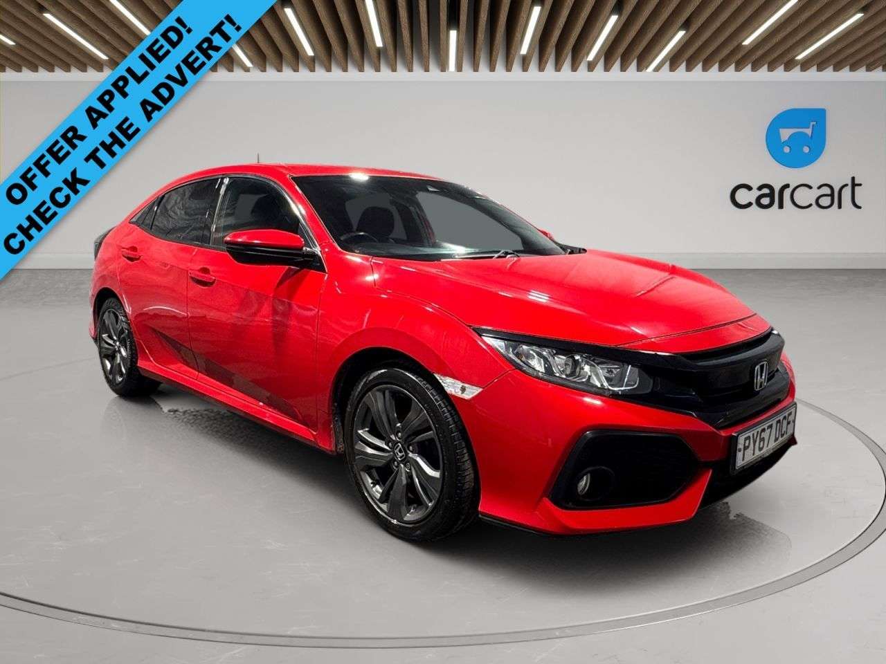 A 2017 HONDA CIVIC 1.0 VTEC Turbo SR Hatchback 5dr Petrol Manual Euro 6 (s/s) (129 ps) (Rates A 2017 HONDA CIVIC 1.0 VTEC Turbo SR Hatchback 5dr Petrol Manual Euro 6 (s/s) (129 ps) (Rates
