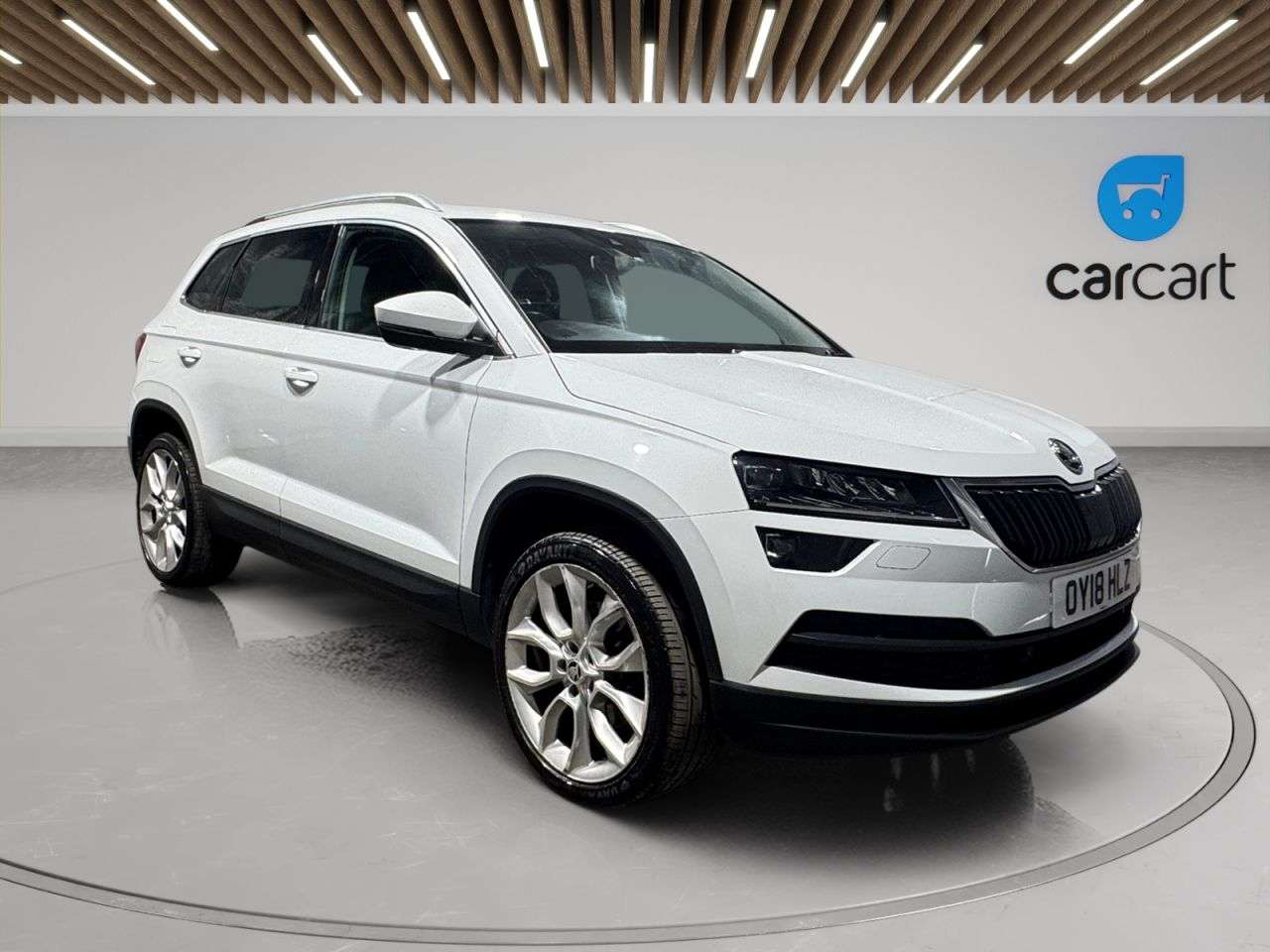 A 2018 SKODA KAROQ 1.5 TSI Edition SUV 5dr Petrol DSG Euro 6 (s/s) (150 ps) (Rates starting as A 2018 SKODA KAROQ 1.5 TSI Edition SUV 5dr Petrol DSG Euro 6 (s/s) (150 ps) (Rates starting as