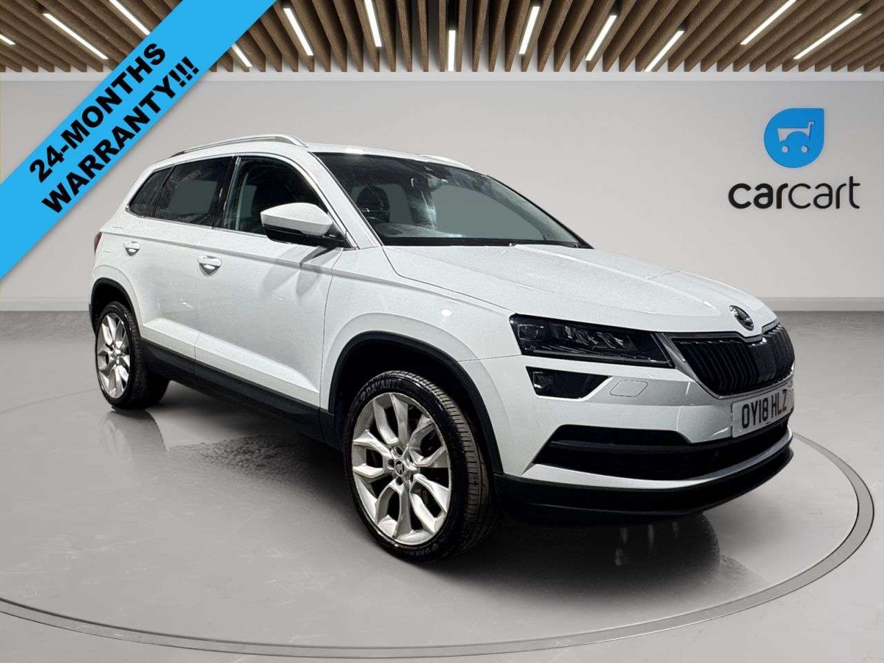 A 2018 SKODA KAROQ 1.5 TSI Edition SUV 5dr Petrol DSG Euro 6 (s/s) (150 ps) (Rates starting as A 2018 SKODA KAROQ 1.5 TSI Edition SUV 5dr Petrol DSG Euro 6 (s/s) (150 ps) (Rates starting as