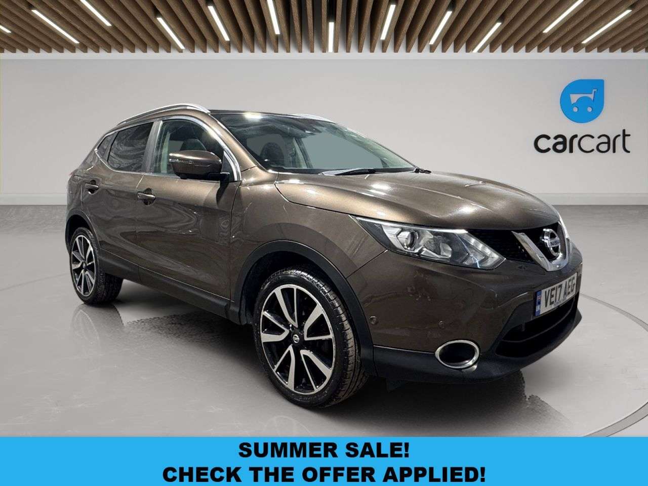 A 2017 NISSAN QASHQAI 1.5 dCi Tekna SUV 5dr Diesel Manual 2WD Euro 6 (s/s) (110 ps) (Rates starti A 2017 NISSAN QASHQAI 1.5 dCi Tekna SUV 5dr Diesel Manual 2WD Euro 6 (s/s) (110 ps) (Rates starti