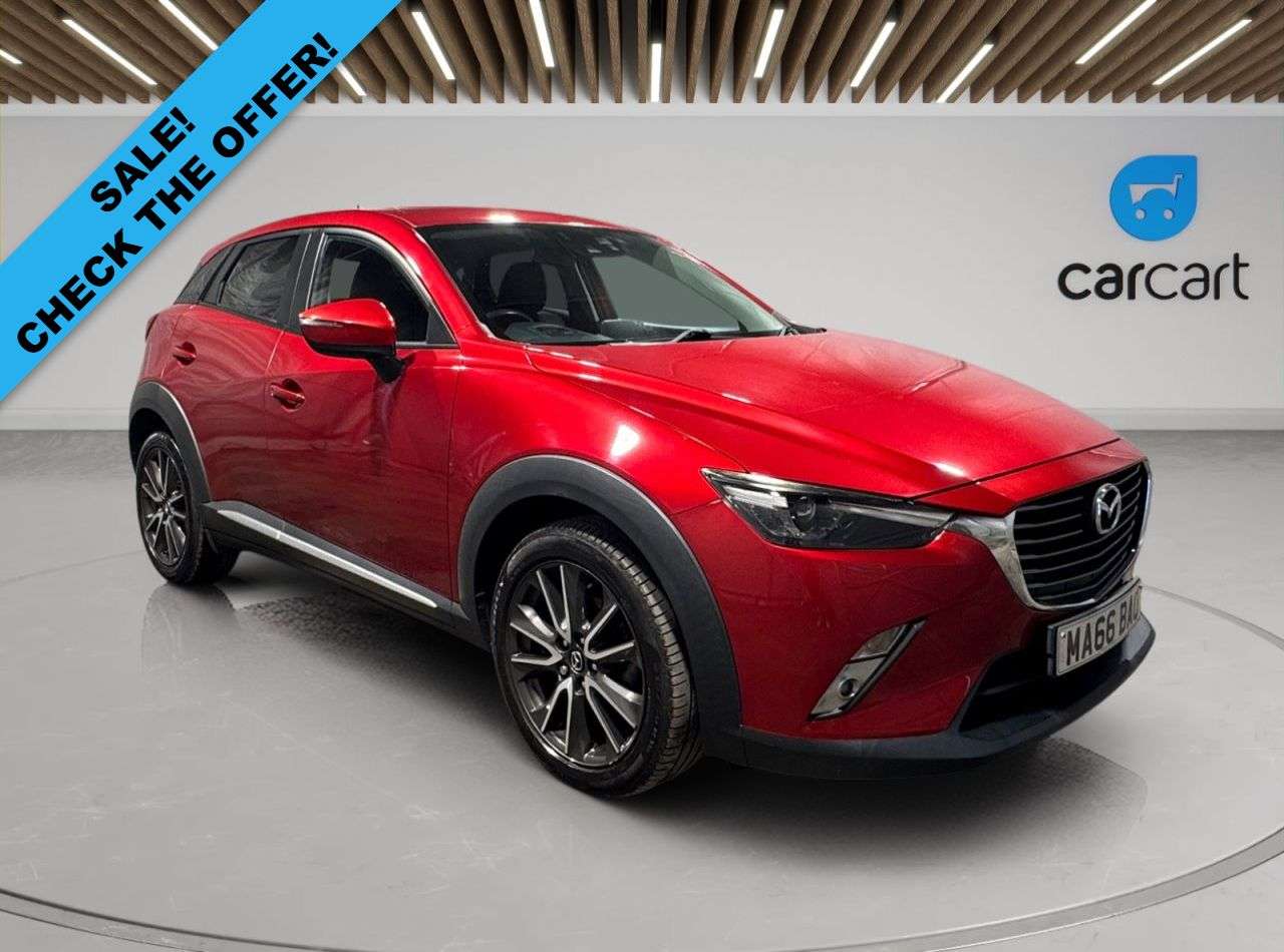 A 2016 MAZDA CX-3 2.0 SKYACTIV-G Sport Nav SUV 5dr Petrol Manual Euro 6 (s/s) (121 ps) (Rates A 2016 MAZDA CX-3 2.0 SKYACTIV-G Sport Nav SUV 5dr Petrol Manual Euro 6 (s/s) (121 ps) (Rates