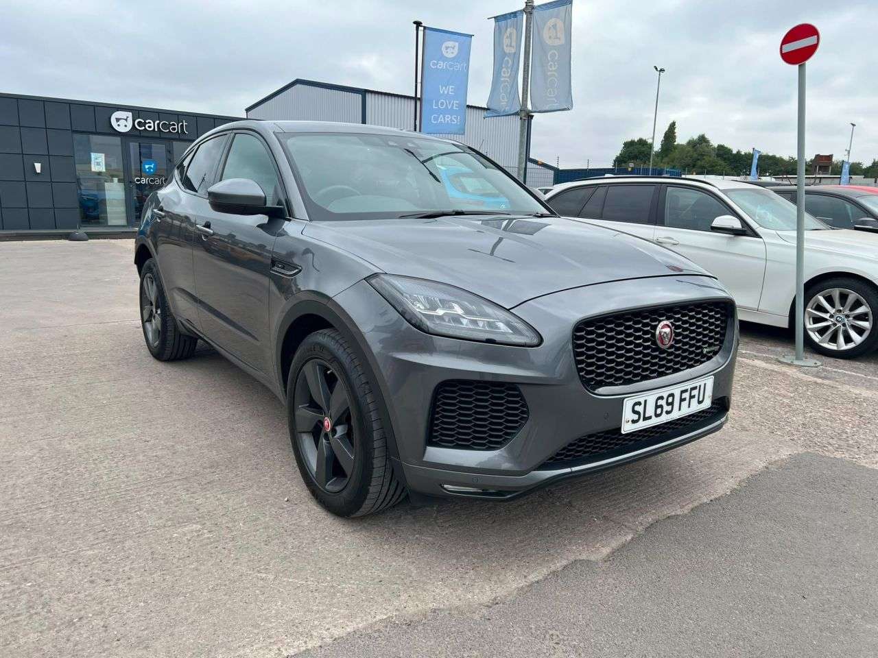 A 2019 JAGUAR E-PACE 2.0 D150 Chequered Flag SUV 5dr Diesel Auto AWD Euro 6 (s/s) (150 ps) (Rate A 2019 JAGUAR E-PACE 2.0 D150 Chequered Flag SUV 5dr Diesel Auto AWD Euro 6 (s/s) (150 ps) (Rate