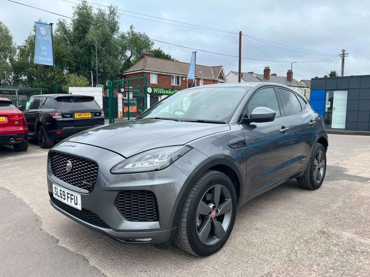 A 2019 JAGUAR E-PACE 2.0 D150 Chequered Flag SUV 5dr Diesel Auto AWD Euro 6 (s/s) (150 ps) (Rate A 2019 JAGUAR E-PACE 2.0 D150 Chequered Flag SUV 5dr Diesel Auto AWD Euro 6 (s/s) (150 ps) (Rate