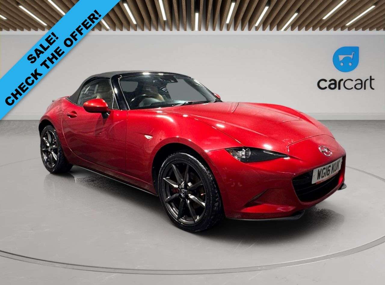A 2016 MAZDA MX-5 2.0 SKYACTIV-G Sport Nav Convertible 2dr Petrol Manual Euro 6 (160 ps) (Rat A 2016 MAZDA MX-5 2.0 SKYACTIV-G Sport Nav Convertible 2dr Petrol Manual Euro 6 (160 ps) (Rat