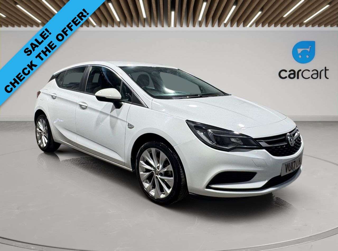 A 2017 VAUXHALL ASTRA 1.4i Tech Line Hatchback 5dr Petrol Manual Euro 6 (100 ps) (Rates starting A 2017 VAUXHALL ASTRA 1.4i Tech Line Hatchback 5dr Petrol Manual Euro 6 (100 ps) (Rates starting