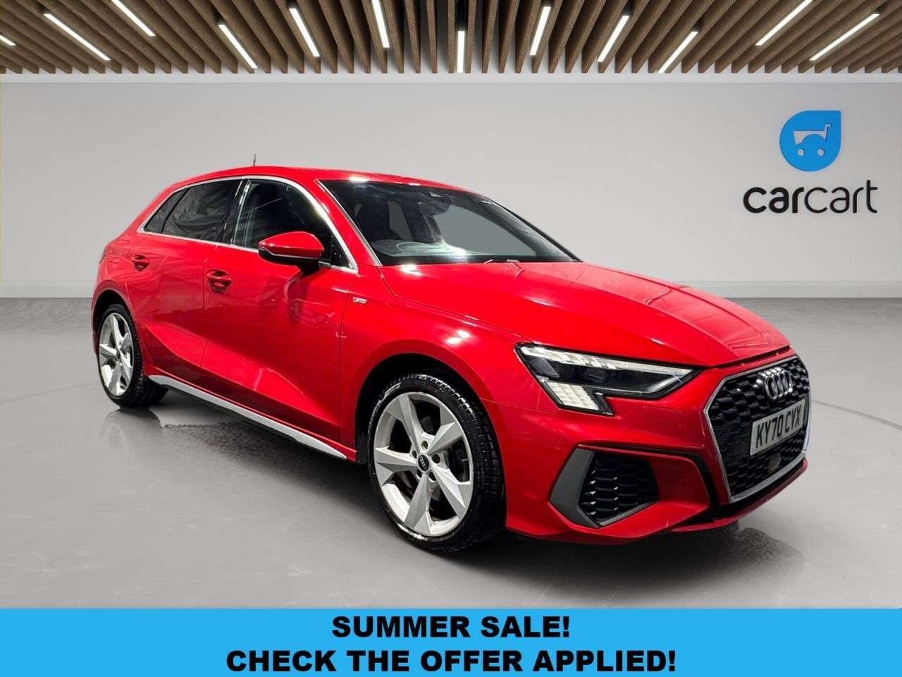 A 2020 AUDI A3 1.4 TFSIe 40 S line Sportback 5dr Petrol Plug-in Hybrid S Tronic Euro 6 (s/ A 2020 AUDI A3 1.4 TFSIe 40 S line Sportback 5dr Petrol Plug-in Hybrid S Tronic Euro 6 (s/