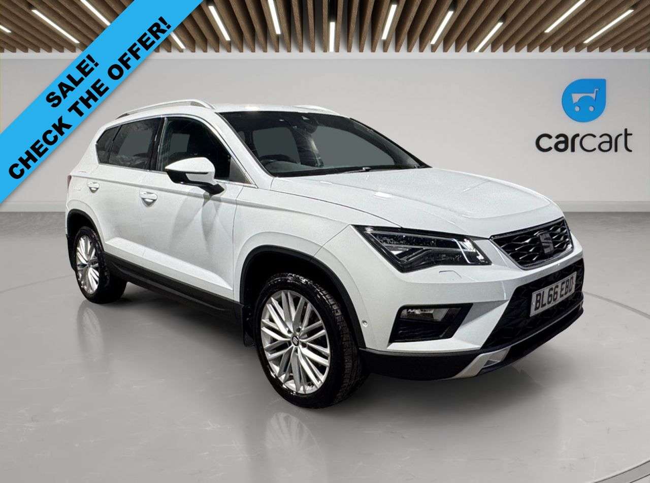 A 2016 SEAT ATECA 1.4 EcoTSI XCELLENCE SUV 5dr Petrol Manual Euro 6 (s/s) (150 ps) (Rates sta A 2016 SEAT ATECA 1.4 EcoTSI XCELLENCE SUV 5dr Petrol Manual Euro 6 (s/s) (150 ps) (Rates sta
