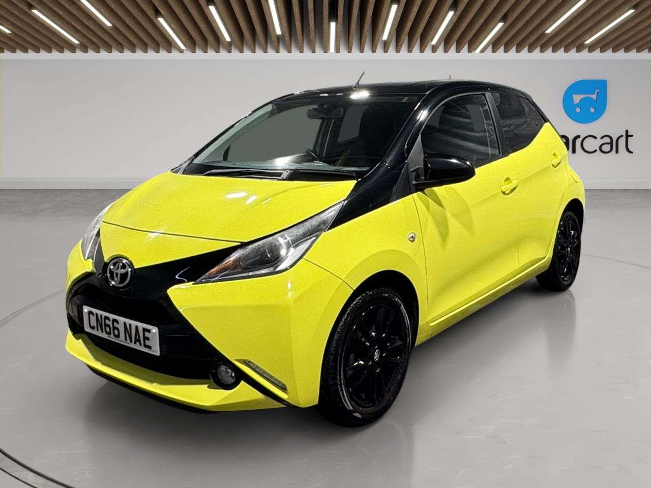 A 2016 TOYOTA AYGO 1.0 VVT-i x-cite 3 Yellow Bi-Tone Hatchback 5dr Petrol Manual Euro 6 (68 ps A 2016 TOYOTA AYGO 1.0 VVT-i x-cite 3 Yellow Bi-Tone Hatchback 5dr Petrol Manual Euro 6 (68 ps
