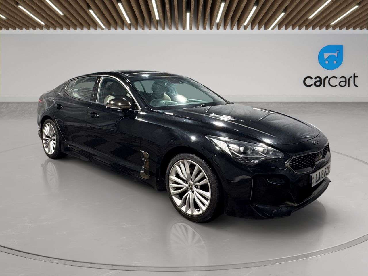 A 2018 KIA STINGER 2.0 T-GDi GT-Line S Gran Turismo 5dr Petrol Auto Euro 6 (s/s) (244 bhp) (Ra A 2018 KIA STINGER 2.0 T-GDi GT-Line S Gran Turismo 5dr Petrol Auto Euro 6 (s/s) (244 bhp) (Ra
