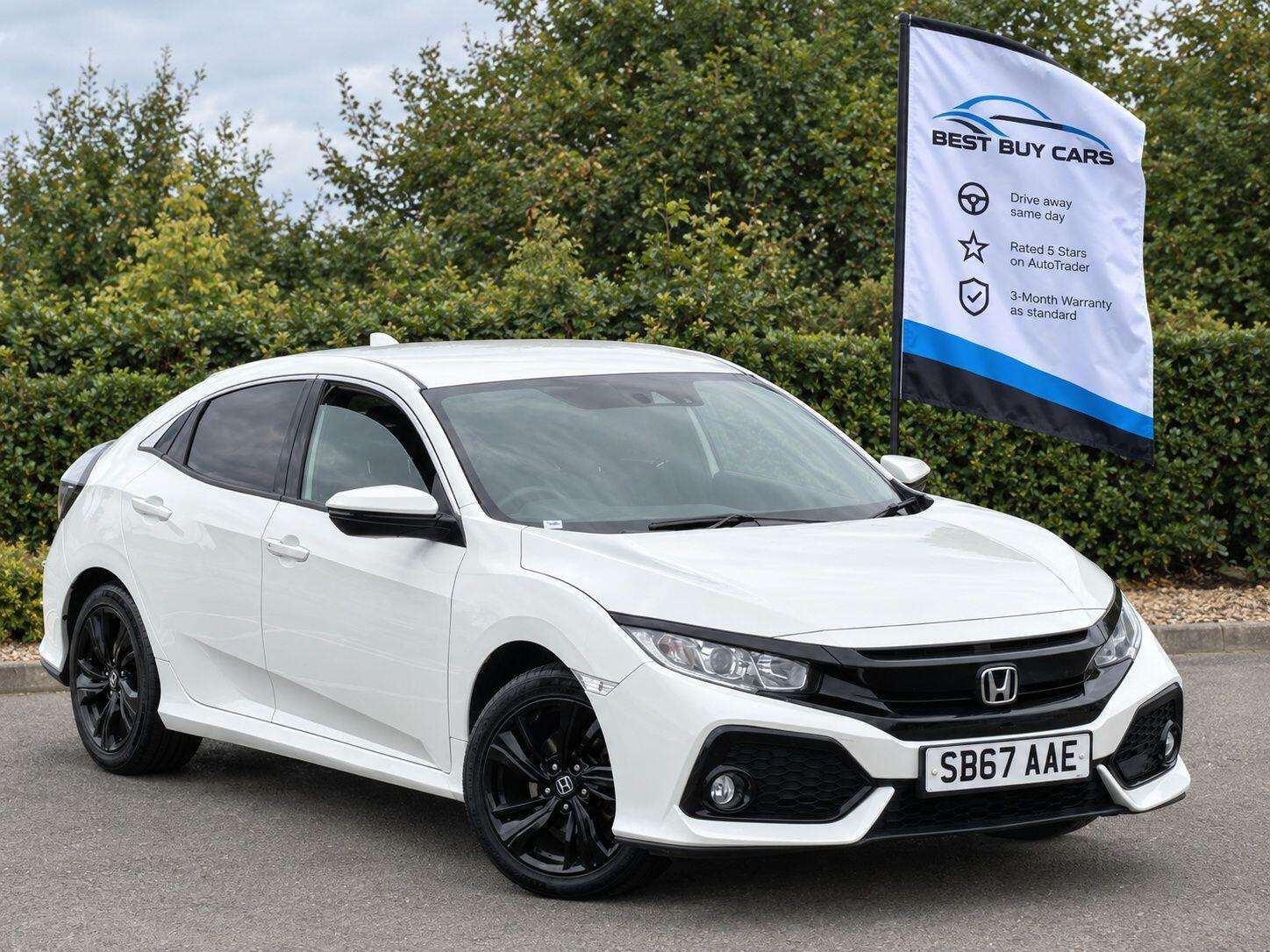 A 2017 HONDA CIVIC 1.0 VTEC Turbo SR Euro 6 (s/s) 5dr A 2017 HONDA CIVIC 1.0 VTEC Turbo SR Euro 6 (s/s) 5dr