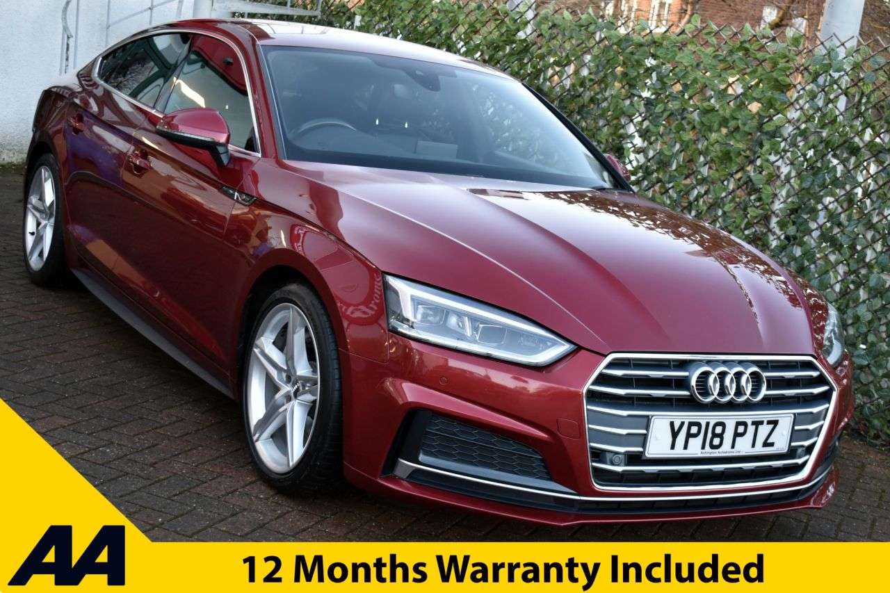 A 2018 AUDI A5 2.0TDi ULTRA S-LINE SPORTBACK 5 DOOR S-TRONIC AUTO 187 BHP (EURO 6) Nav / A A 2018 AUDI A5 2.0TDi ULTRA S-LINE SPORTBACK 5 DOOR S-TRONIC AUTO 187 BHP (EURO 6) Nav / A